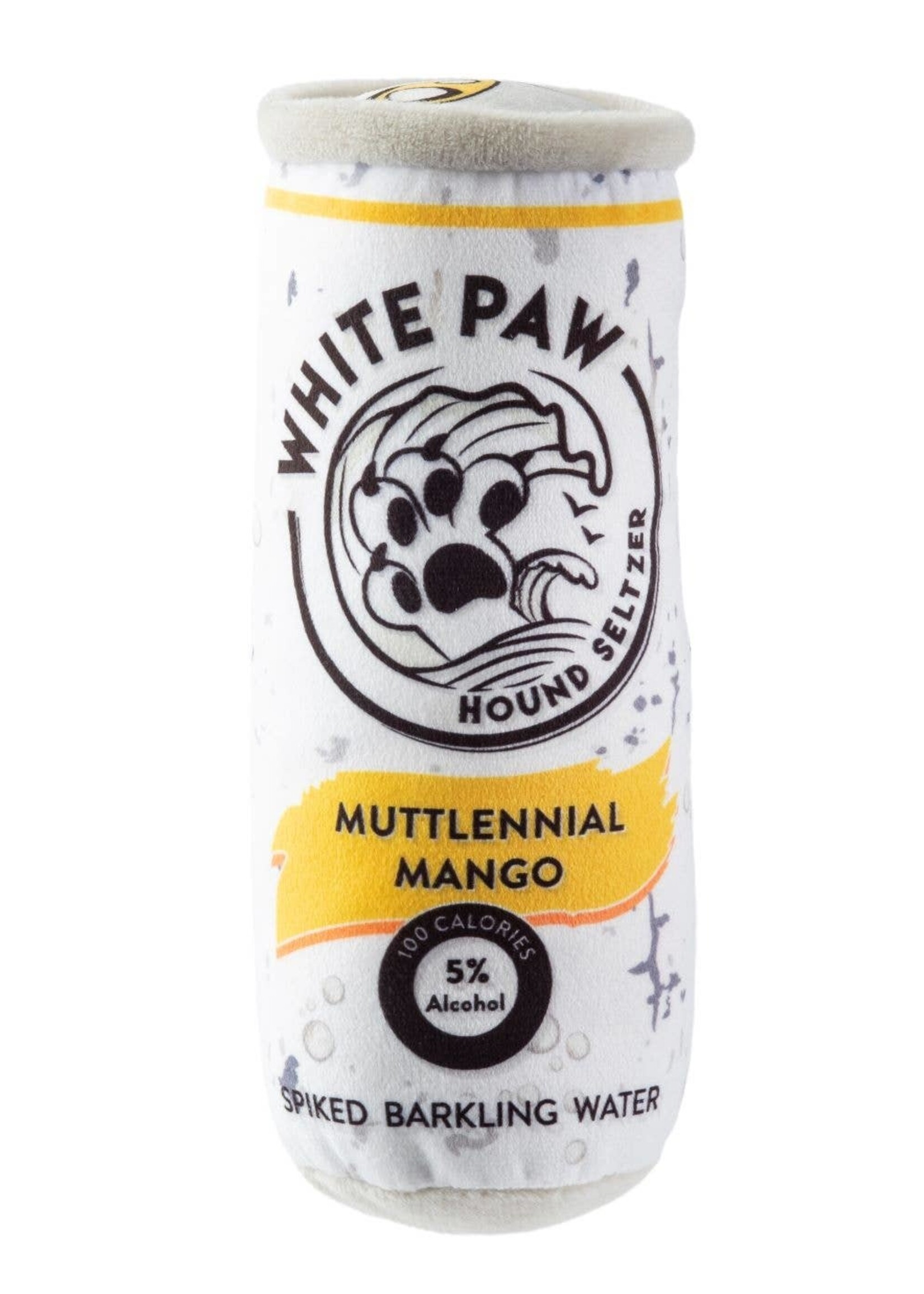 Haute Diggity Dog Haute Diggity Dog White Paw-Muttlennial Mango Plush Dog Toy