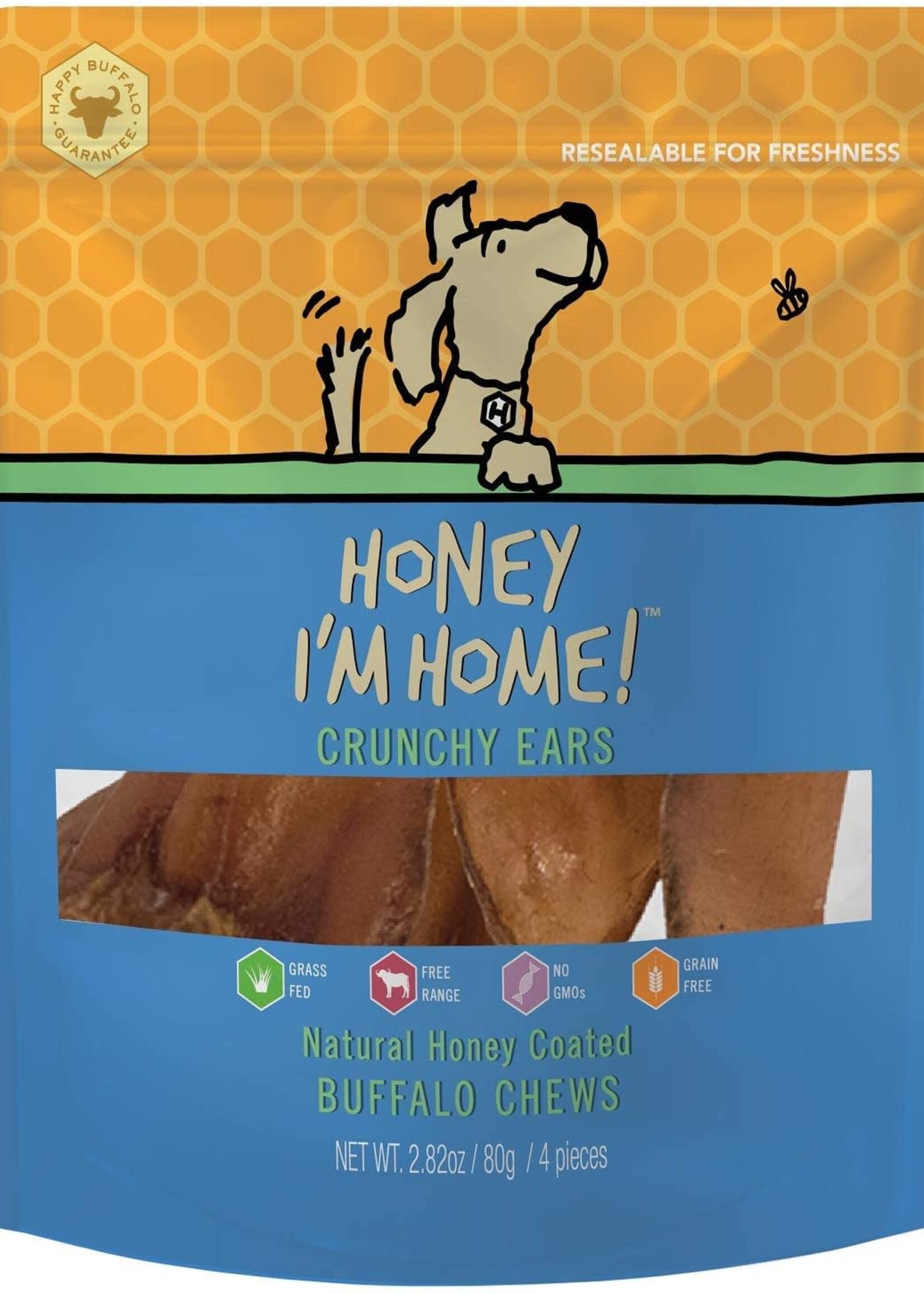 Honey I'm Home Honey I'm Home Buffalo Crunchy Ears Dog Chew