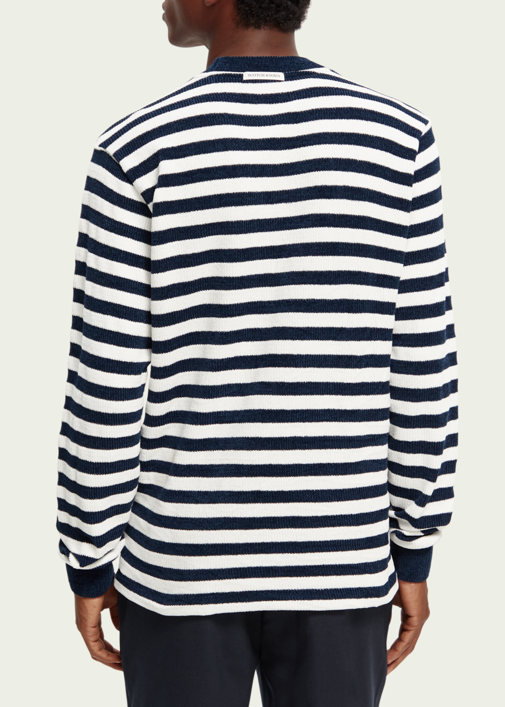 SWEAT-SHIRT SCOTCH&SODA TEXTURED STRIPE