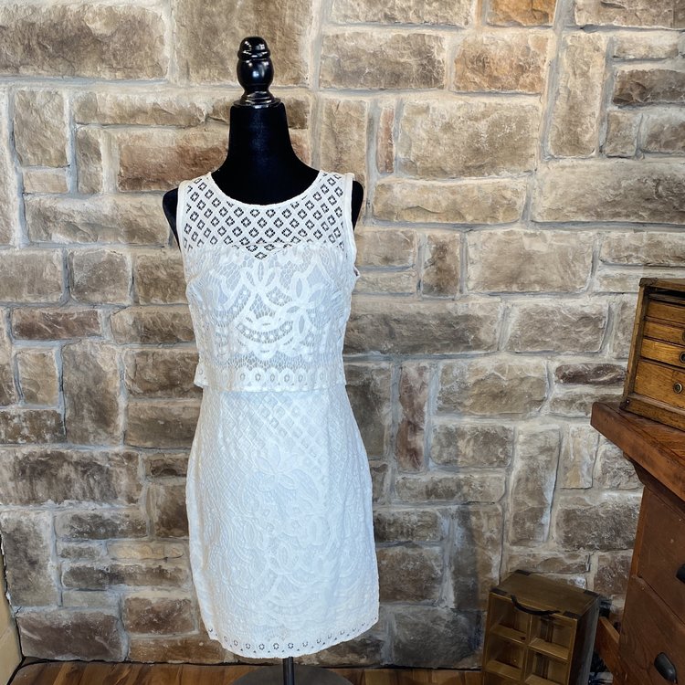 Ivory Lace Dress, Size 4