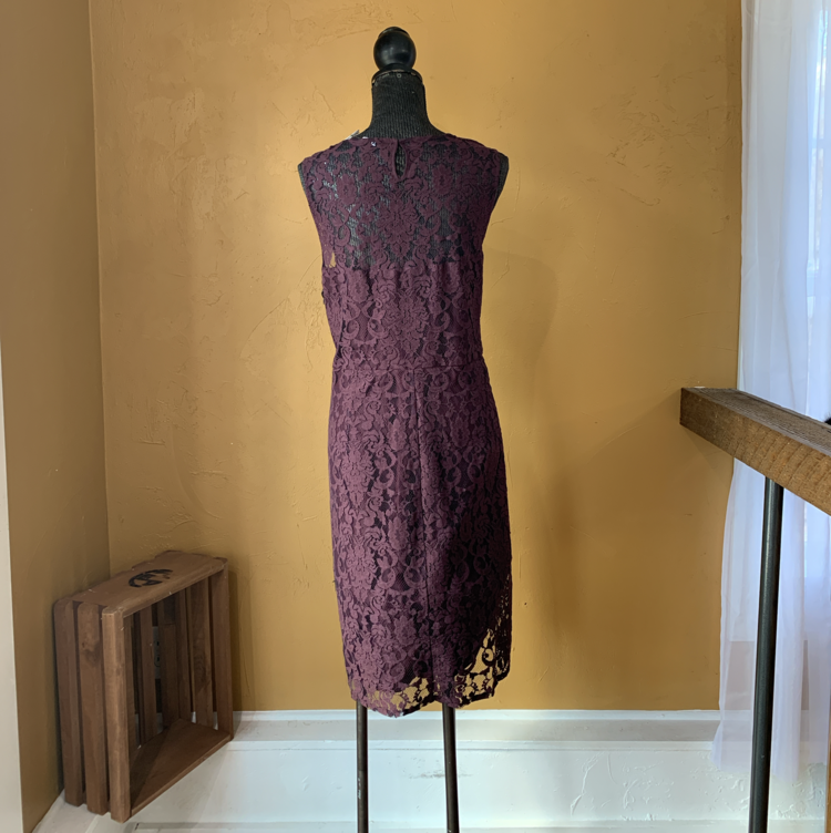 BB Dakota Purple Lace Cocktail Dress, Size 20