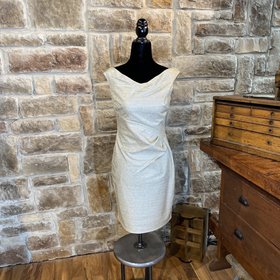 Ralph Lauren Silver Glitter Dress, Size S