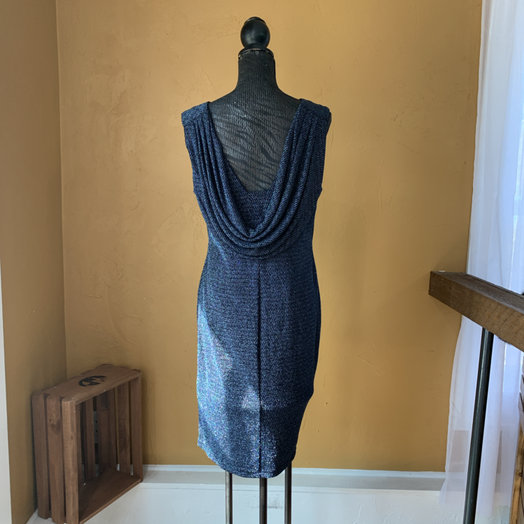 Navy Sparkle Dress, Size XL