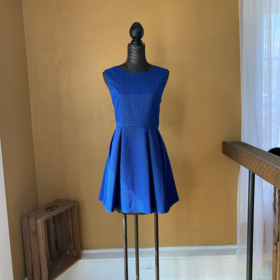 Lucy Paris Blue Jacquard Dress, 16