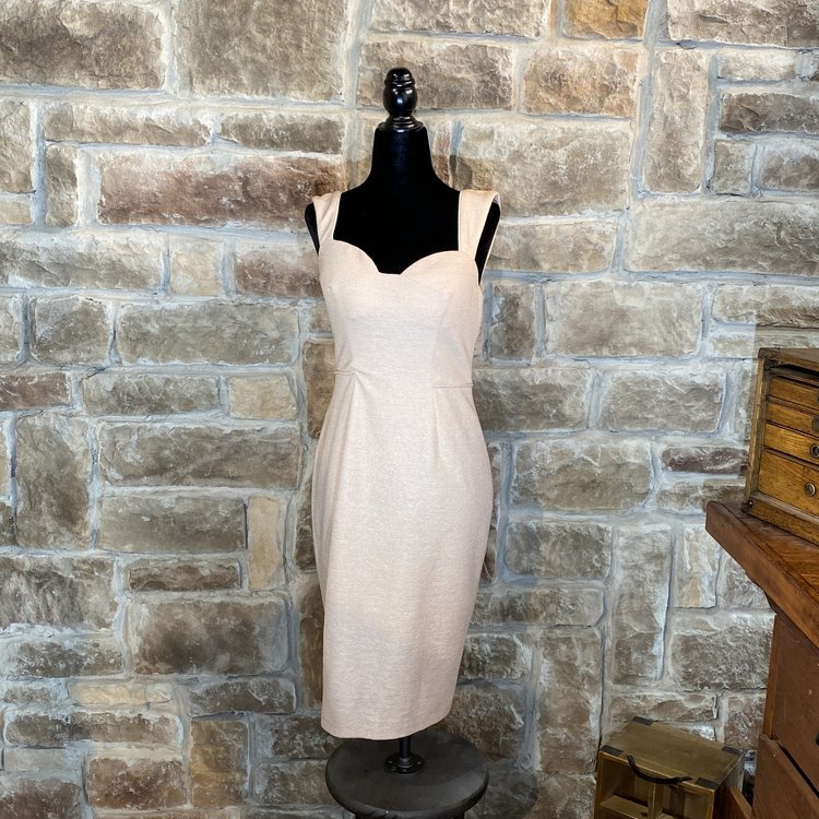 Aidan Mattox Blush Shimmer Dress