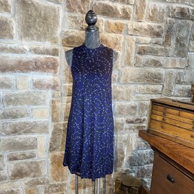 Purple Choker Pullover Dress, Size M