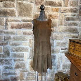 Brown Suede Dress, Size 12