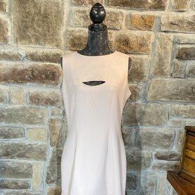 Blush Sleeveless Dress, Size L