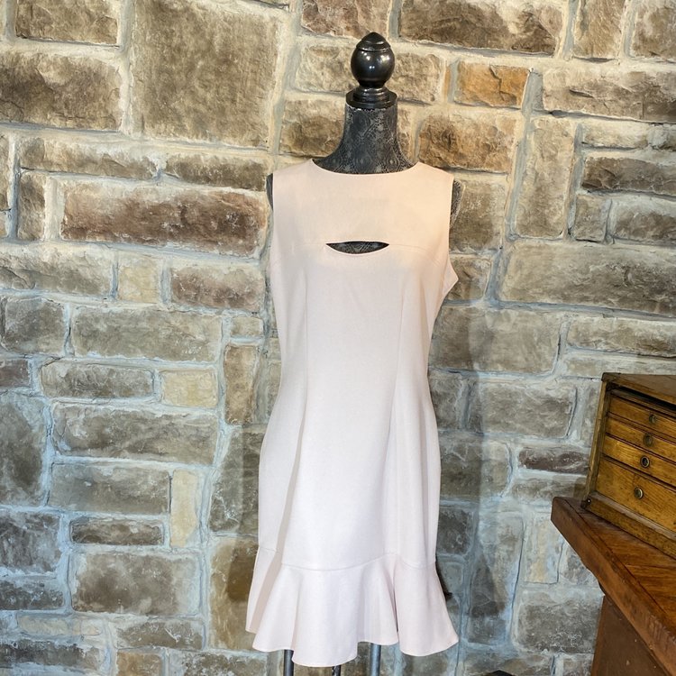 Blush Sleeveless Dress, Size L