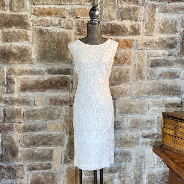 Ralph Lauren White Lace Sheath Dress, Size 22W