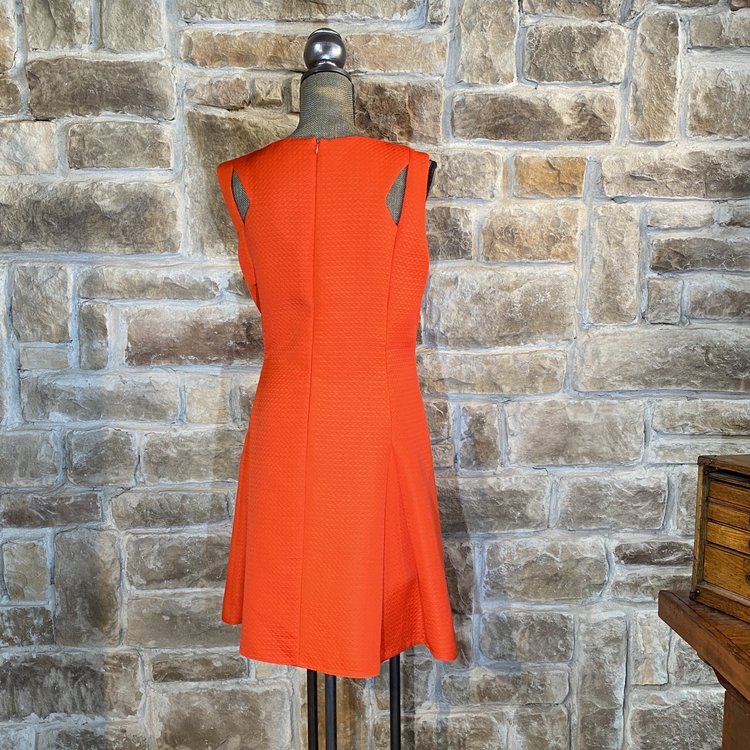 Tahari Red Pepper Fit and Flare Dress, Size 16