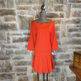 Maison Jules Red Flared Drop-Waist Dress, Size XXL