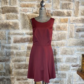 City Studio Maroon A-Line Party Dress, Size 22W