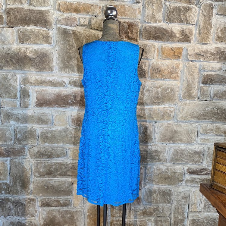 American Living Turquoise Blue Lace Dress, Size 16
