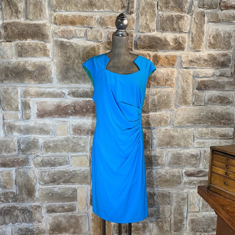 Calvin Klein Turquoise Cocktail Dress, Size 20W