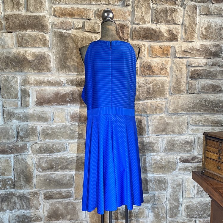 Alfani Blue Ribbon Halter Cocktail Dress, Size 24W