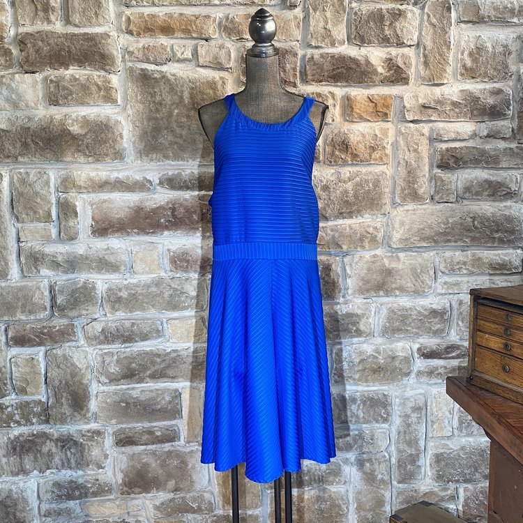 Alfani Blue Ribbon Halter Cocktail Dress, Size 24W