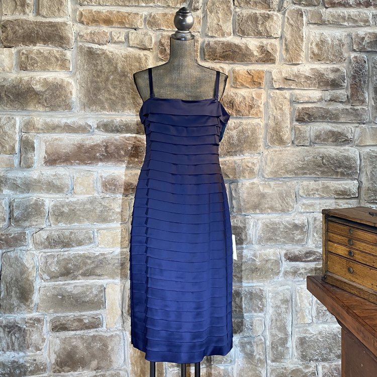 Sutton Studio Navy Blue Shutter Dress, Size 16