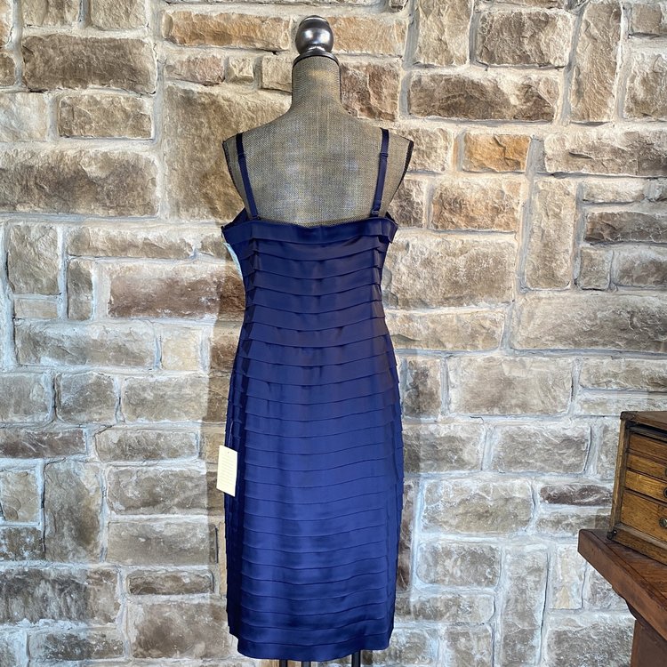 Sutton Studio Navy Blue Shutter Dress, Size 16