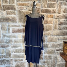 Betsy & Adam Navy Dress, Size 20W