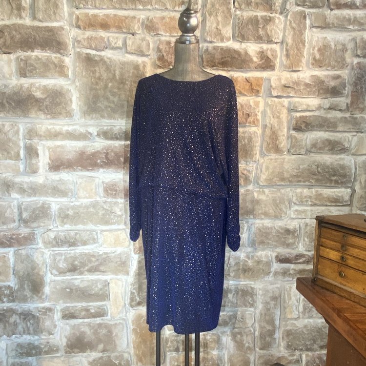 Jessica Howard Blue Glittered Dress, Size XL