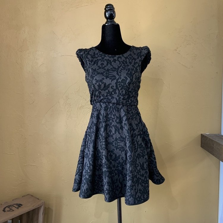 Black Fit & Flare Dress, Size S