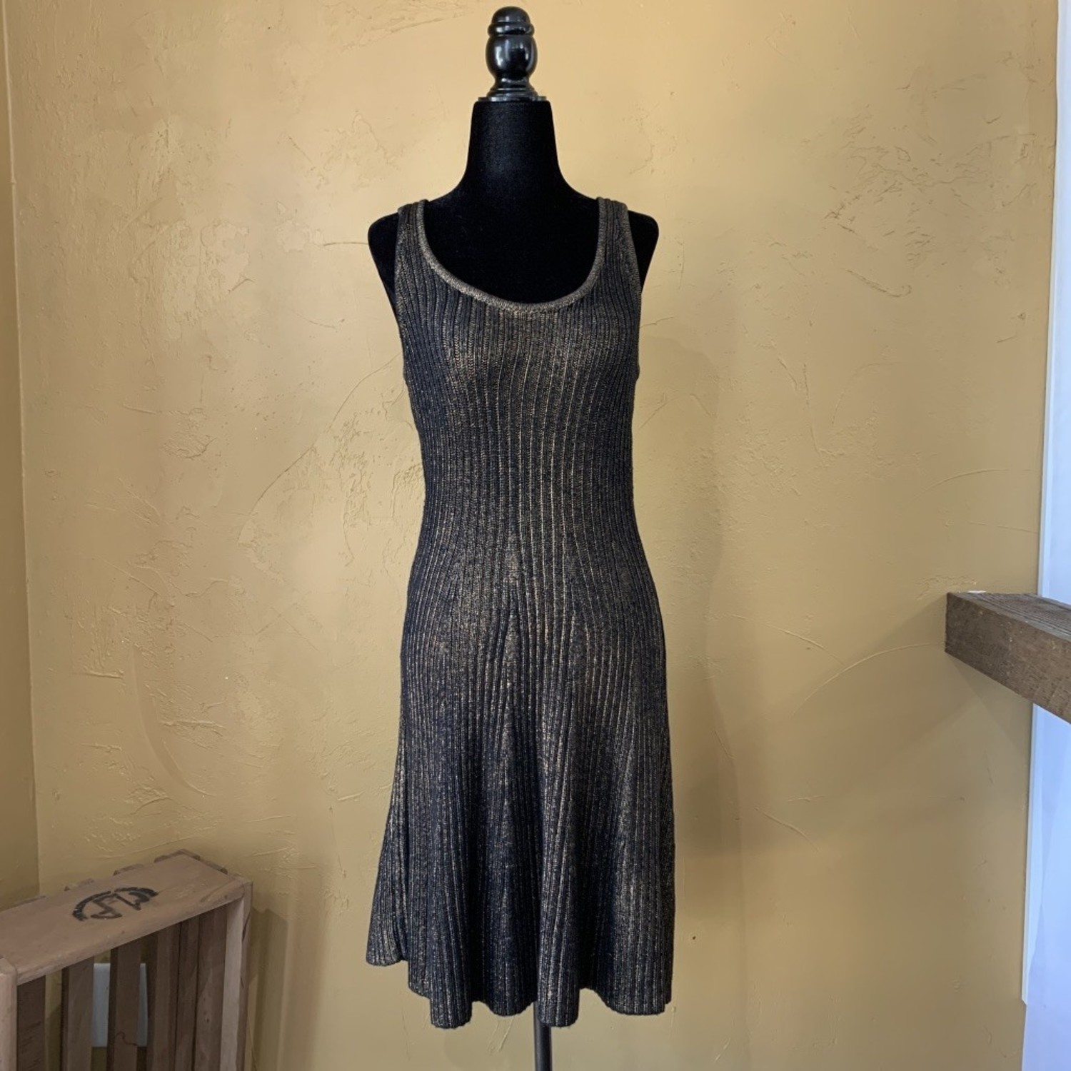 Brown Merino Wool Sweater Dress, Size S - Elements Unleashed Brown Merino Wool Sweater Dress, Size S - Elements Unleashed