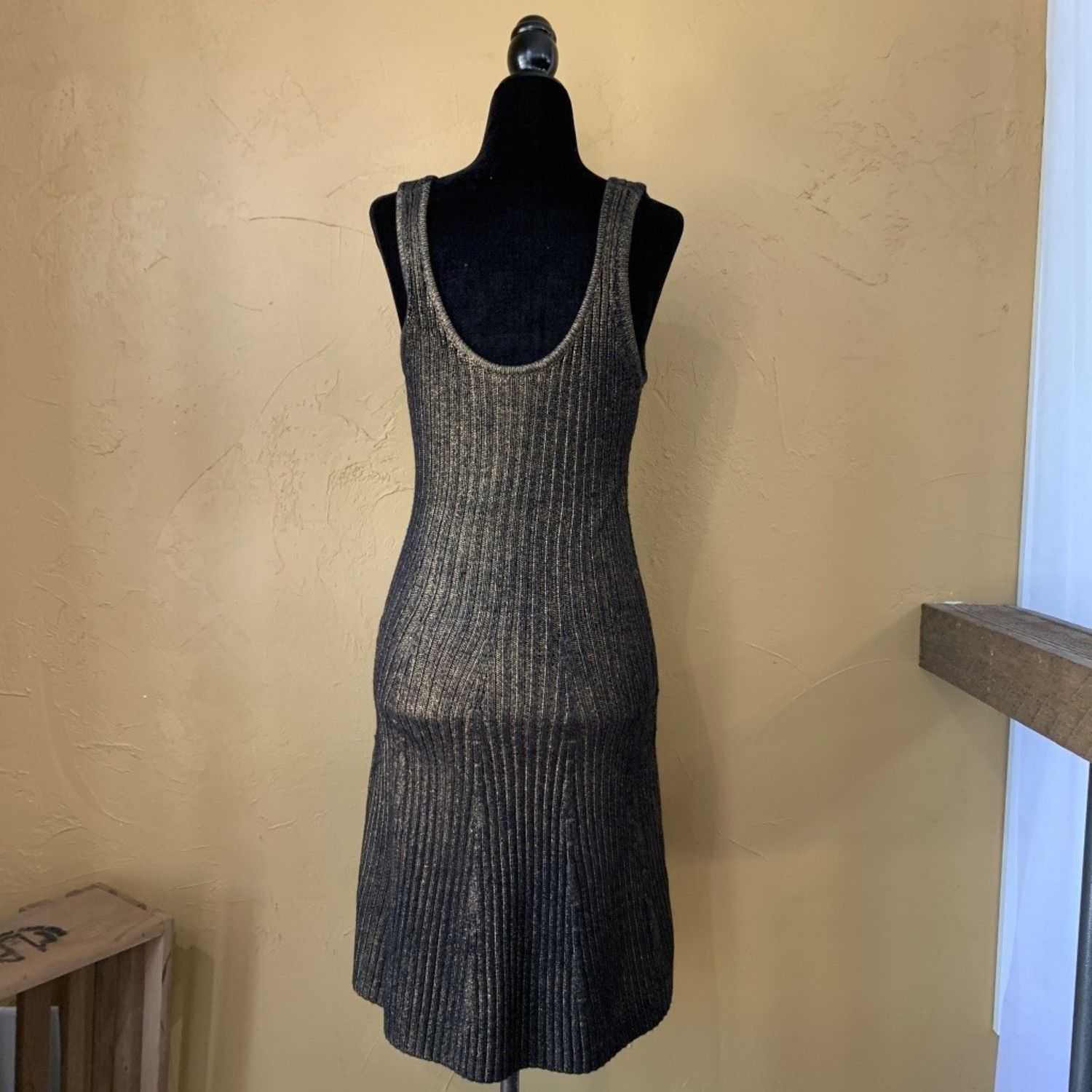Brown Merino Wool Sweater Dress, Size S - Elements Unleashed Brown Merino Wool Sweater Dress, Size S - Elements Unleashed