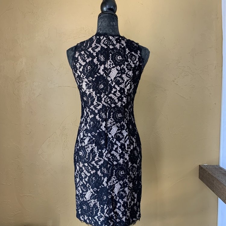 Black Lace Cocktail Dress, Size S