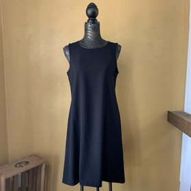 Calvin Klein Black Cocktail Dress with Tulip Back, Size 8