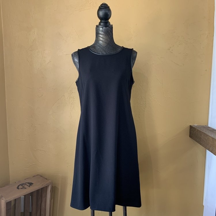 Calvin Klein Black Cocktail Dress with Tulip Back, Size 8