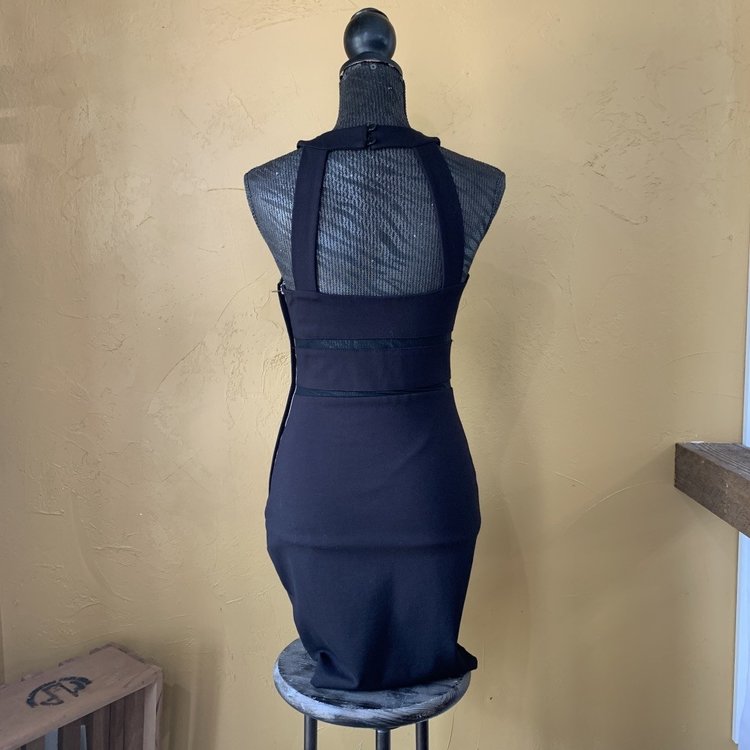 Guess Black Bodycon Cutout Dress, Size M(10/12)