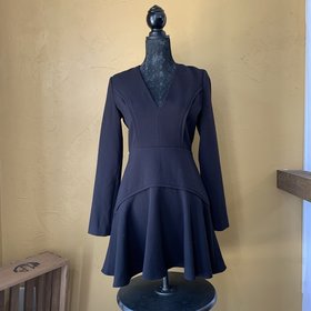 Finders Keepers Black Keyhole Cocktail Dress, Size M