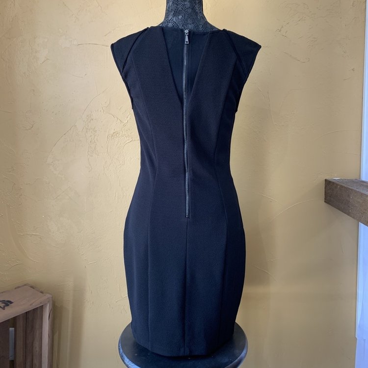 Guess Black Illusion Bodycon Dress, Size 10