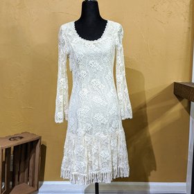 Ivory Lace Dress, Size S