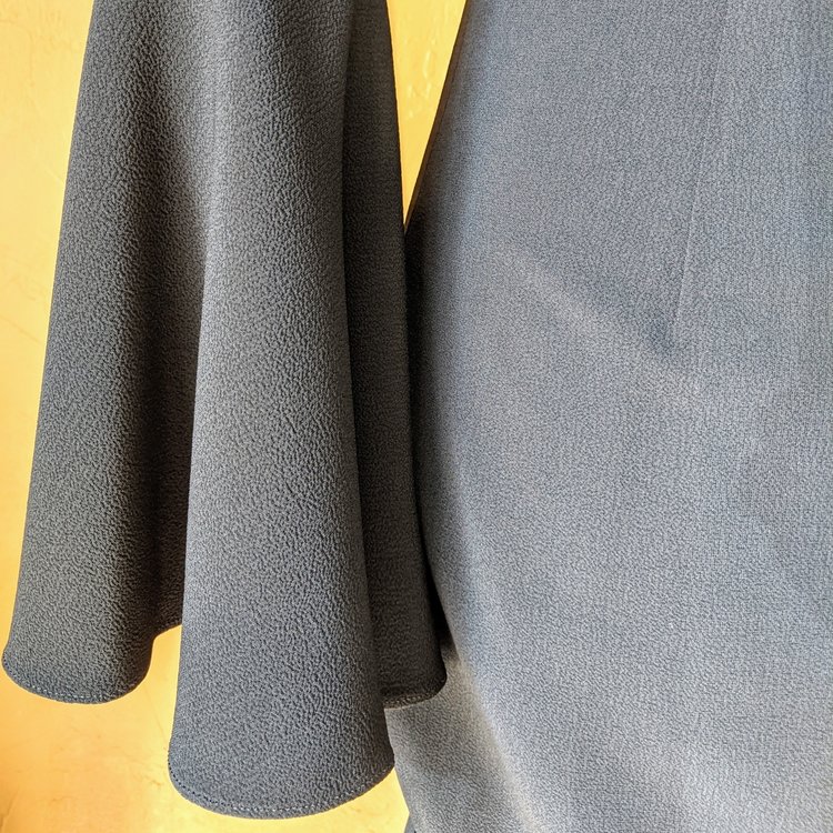 Finders Keepers Black Sheath Bell Sleeve Dress, Size S