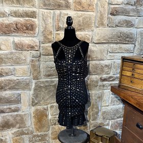Jovani Black Embellished Dress, Size 2
