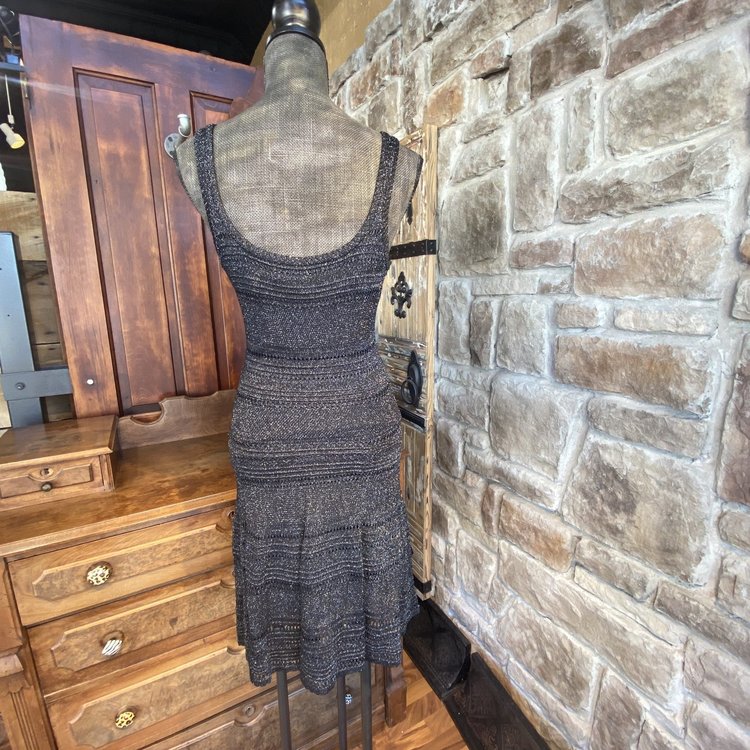 Black Shimmer Dress, Size M