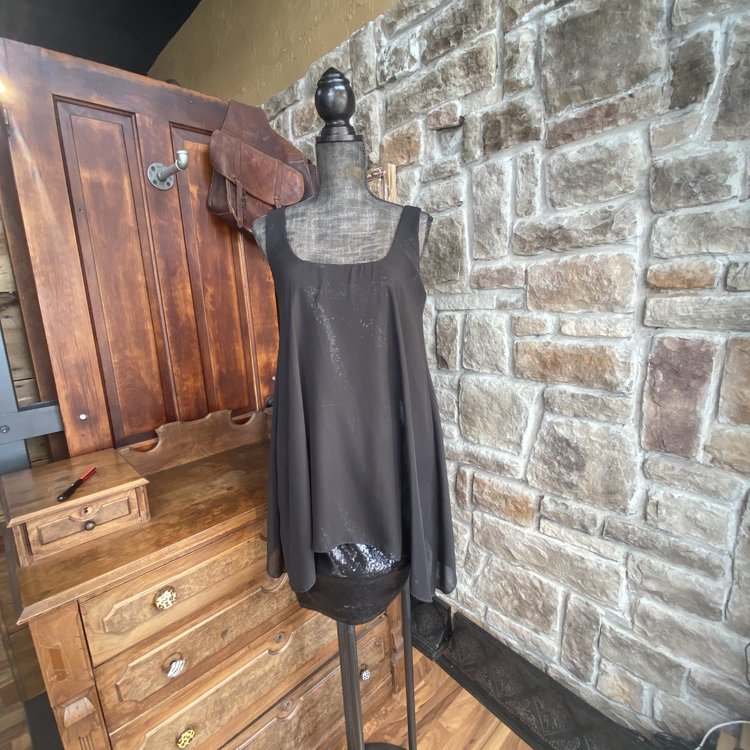 Ali & Jay Black Sequin Dress, Size M