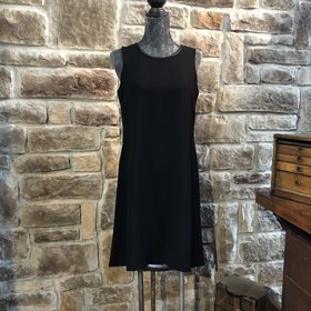 Calvin Klein Black Sheath Dress, Size 8