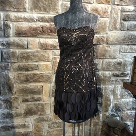 Sue Wong Drop Waist Cocktail Dress, Size 12