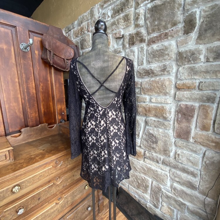 Black Lace Dress, Size L