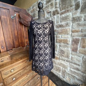 Black Lace Dress, Size L