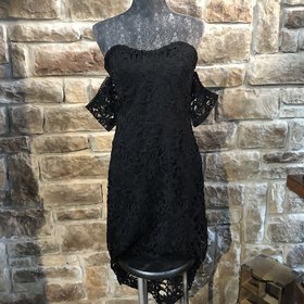 JOA Cap Sleeve Lace Dress, Size L