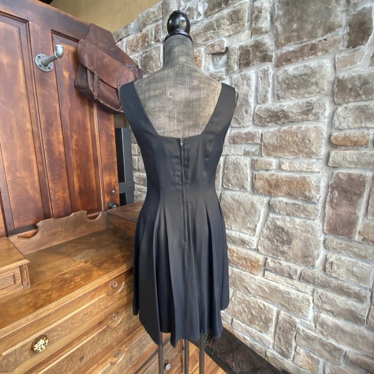 Jump Black Sleeveless Fit and Flare Dress, Size L