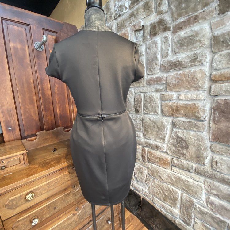 Bailey 44 Black Retro Skirt and Top Convertible Zip Black Dress, Size L