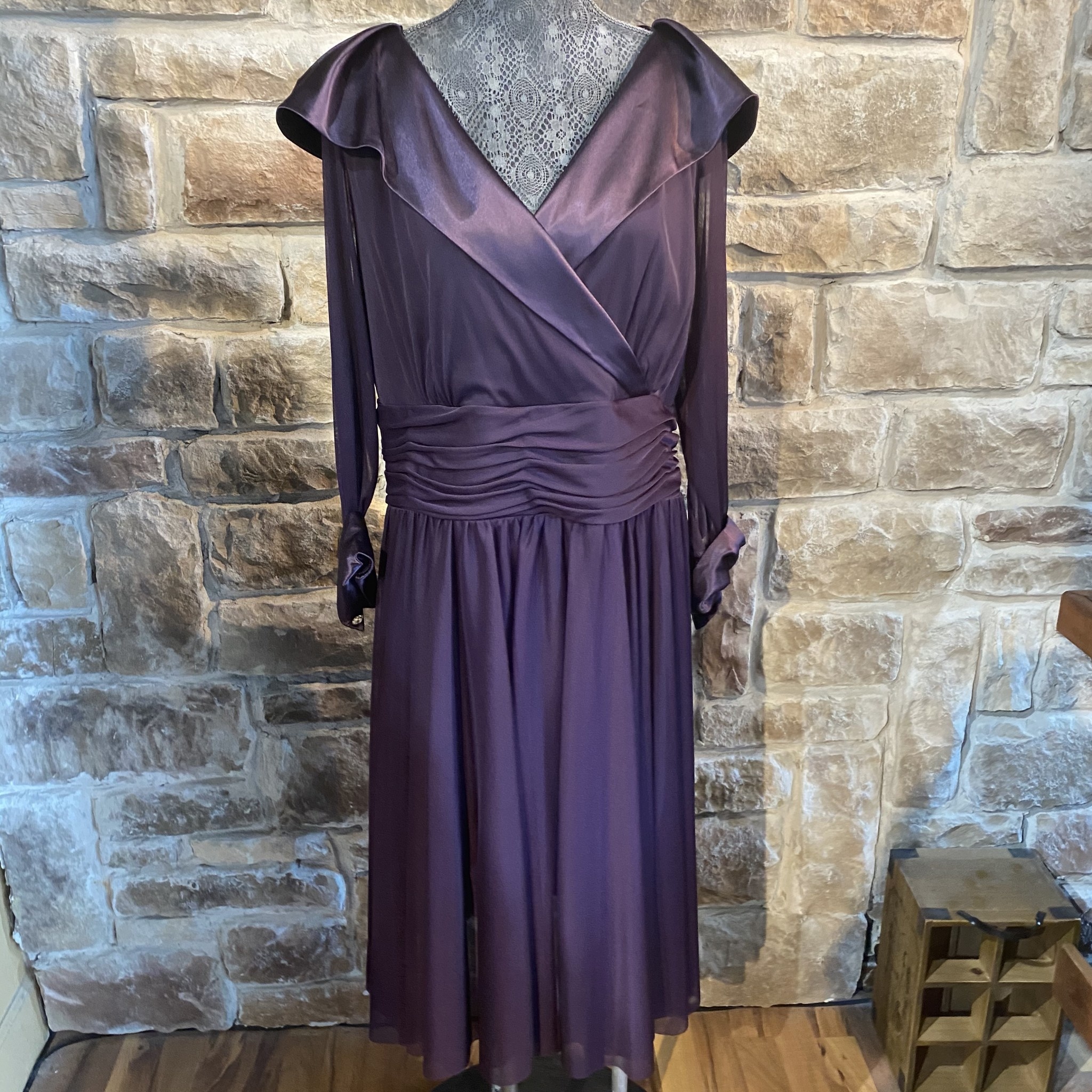Jessica Howard Purple Dress, Size 24W ...