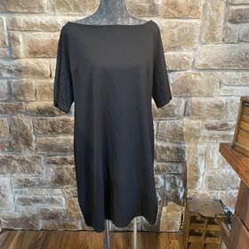 Ralph Lauren Black Laser Cut Dress, Size XL