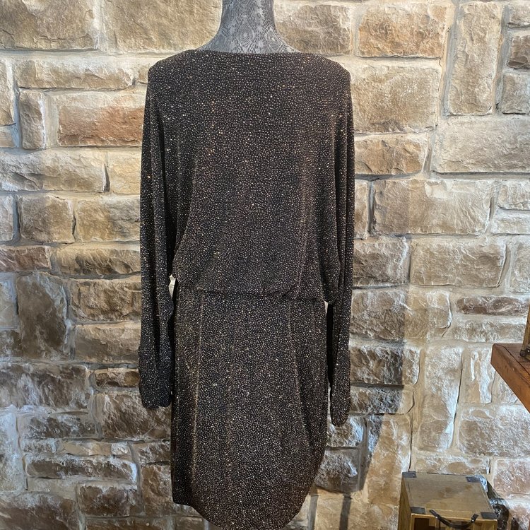 Jessica Howard Metallic Blouson Dress, Size 16