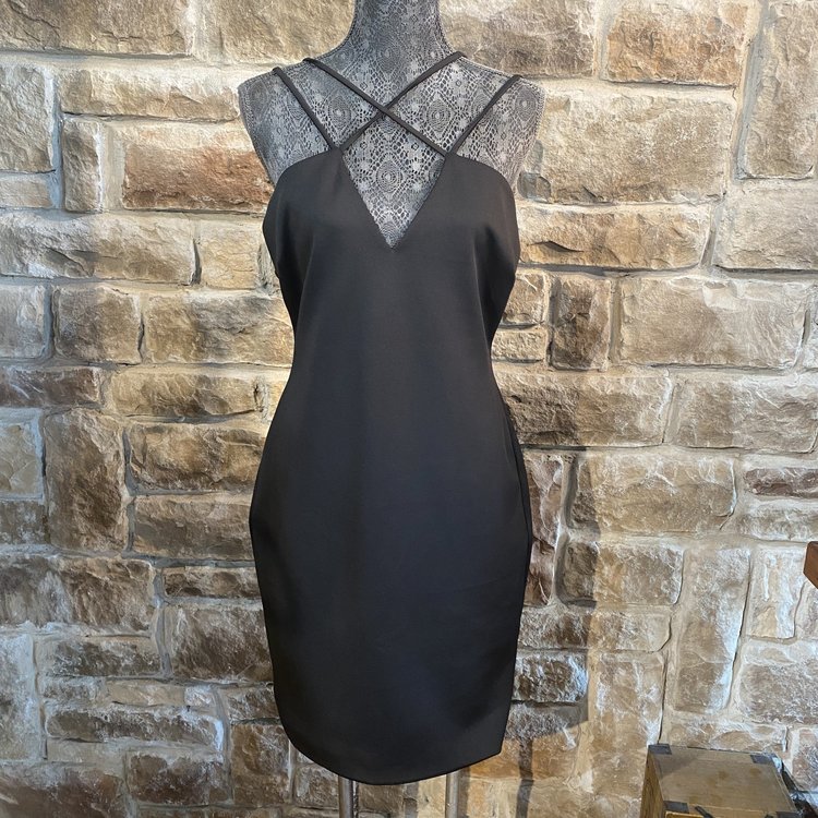 Guess Black Strappy Sleeveless Dress, Size XL